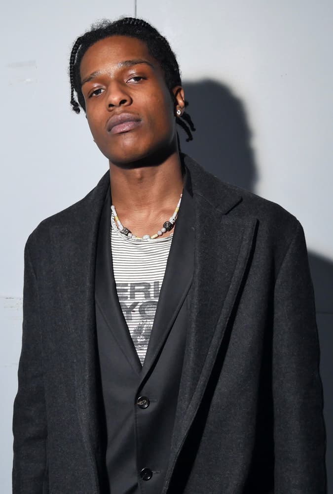 A$AP Rocky At The Raf Simons Show At New York Fashion Week