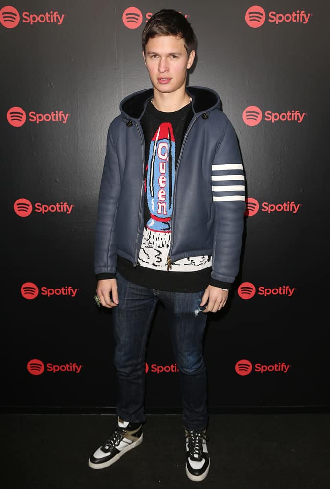 Ansel Elgort At A Spotify Party In New York