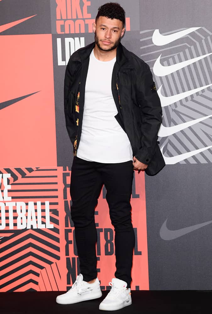 Alex Oxlade Chmablerlain At A Nike Football Event