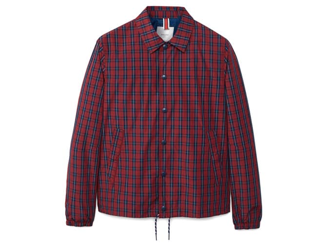 Mango Technical Fabric Checked Jacket