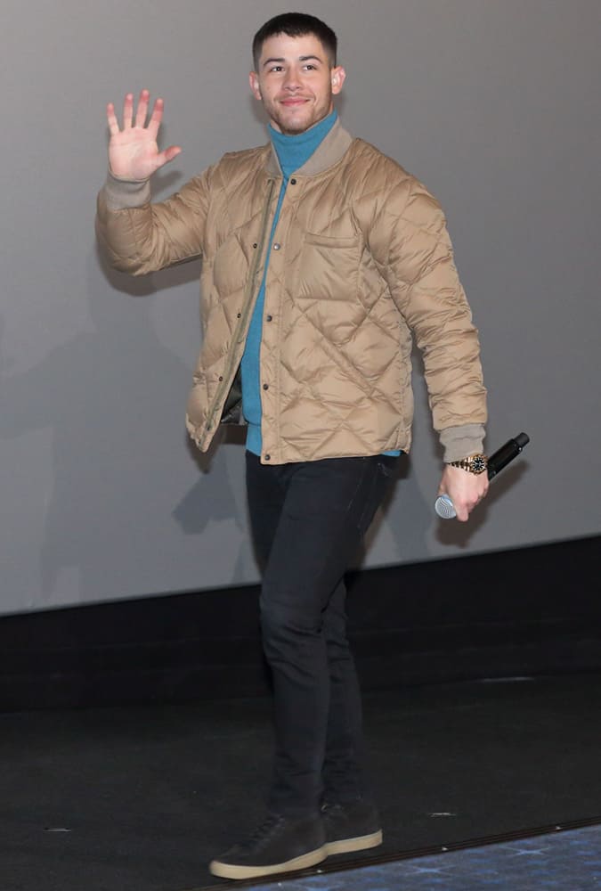 Nick Jonas at Jumanji Screening Tokyo