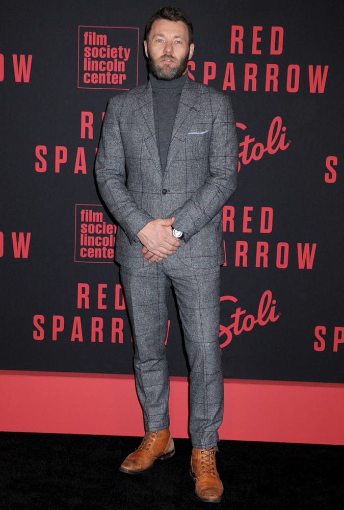 Joel Edgerton at Red Sparrow Premiere