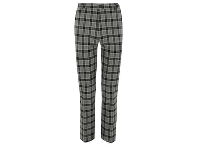 River Island Grey Check Skinny Smart Trousers
