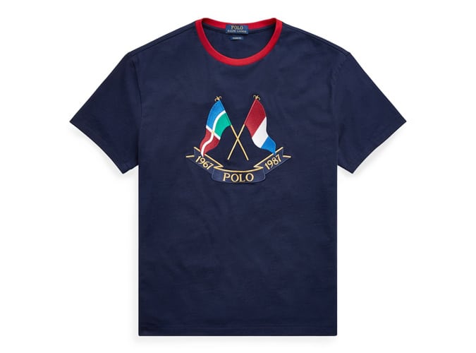 Ralph Lauren Flag Embroidery T-Shirt