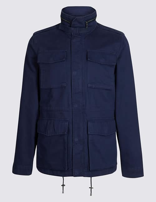Pure Cotton 4 Pocket Jacket with Stormwear