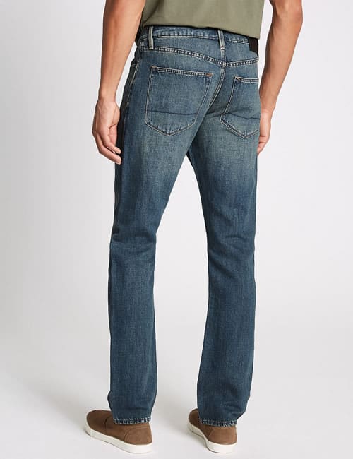 Cotton Linen Straight Fit Jeans