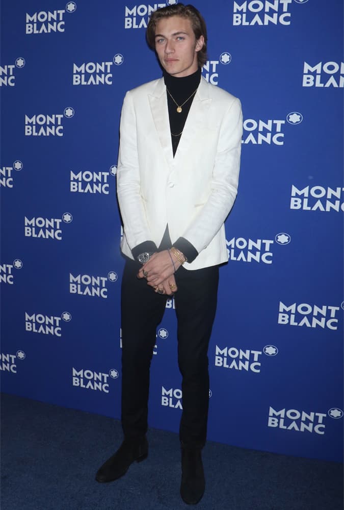 The Best-Dressed Men Of The Week - Lucky Blue Smith at Montblanc Meisterstuck Le Petit Prince Event
