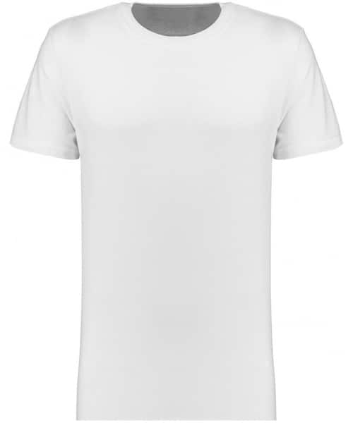 INDUSTRIALIZE Mens White Basic Crew Neck Tee