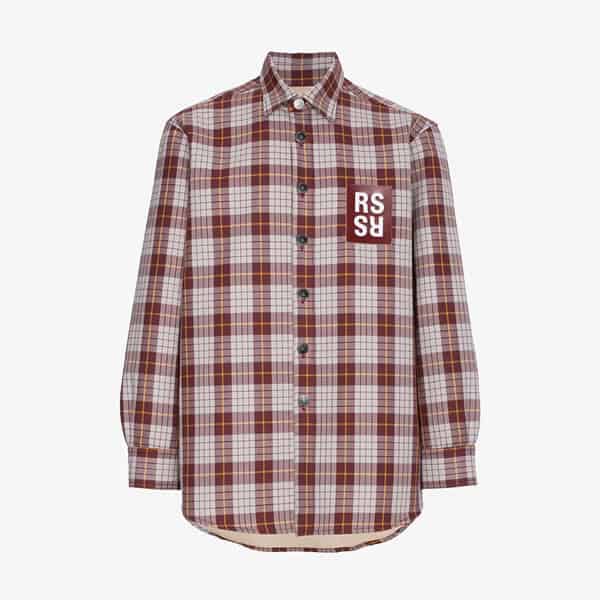 Raf Simons Check Denim Shirt