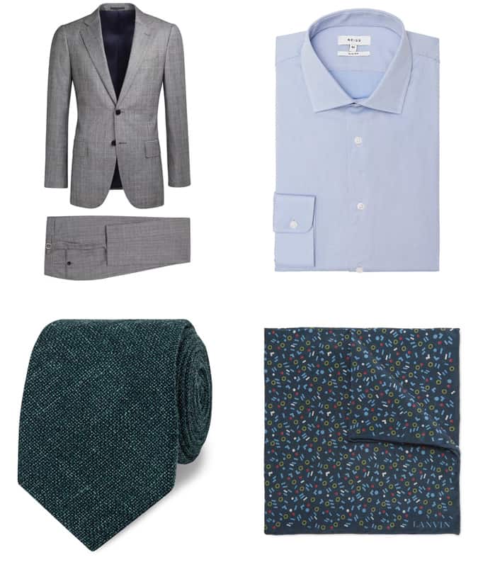 Grey Prince of Wales Check Suit