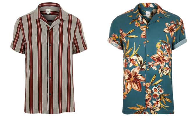 River Island Cuban Collar Shirts