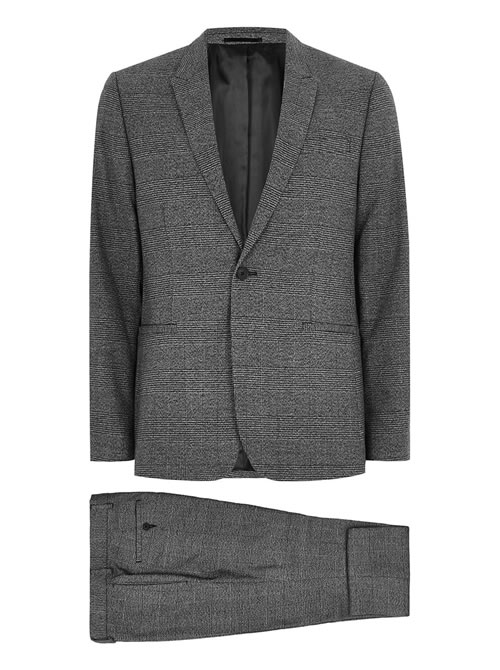 Charcoal Tonal Check Skinny Fit Suit