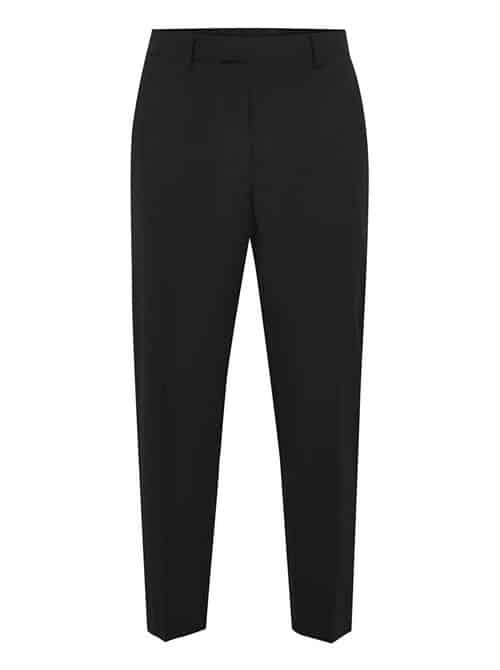 Black Smart Tapered Trousers