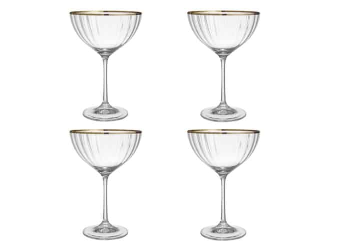 Croft Collection Oakham Platinum Band Champagne Saucer