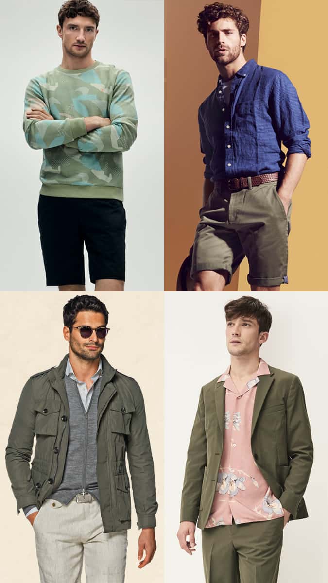 How a man should wear green in the summer