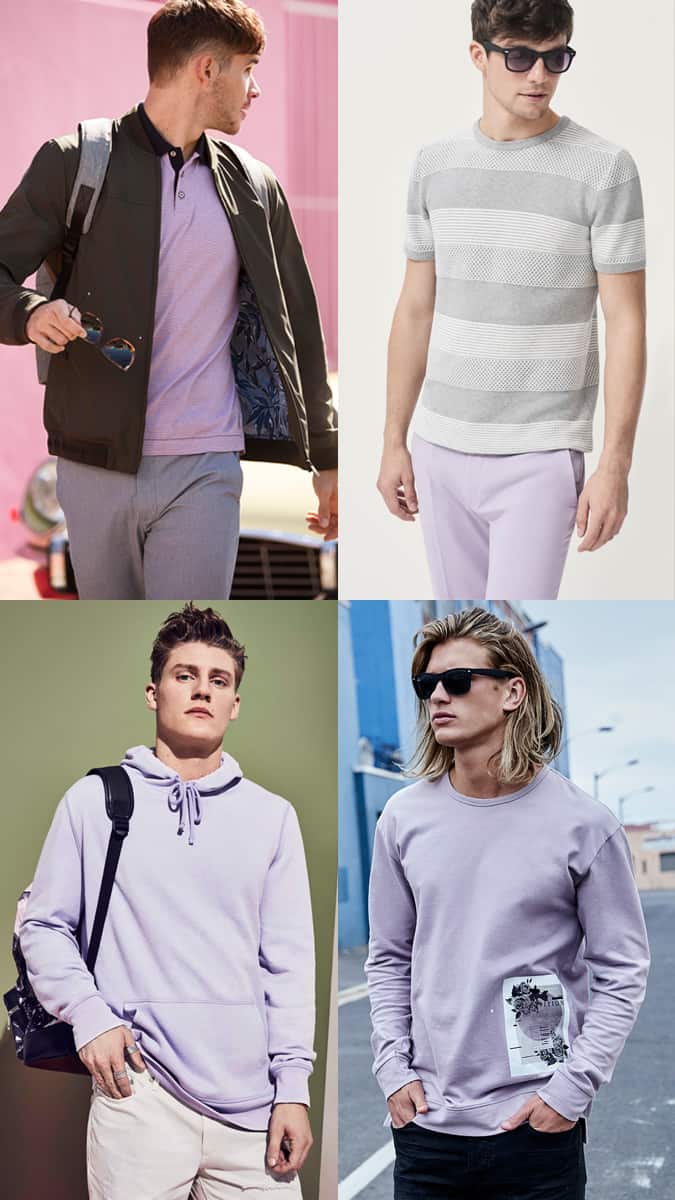 How to wear pastel purple colours for men