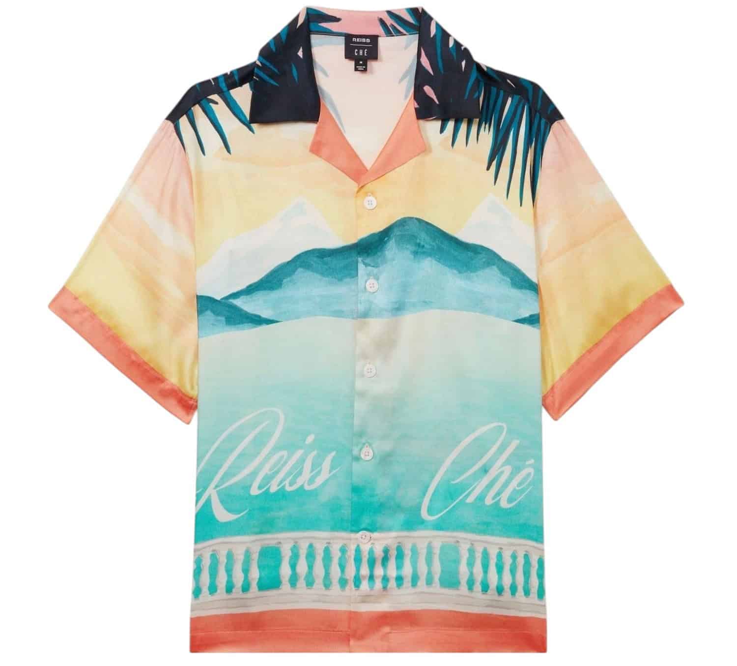 Reiss x Ché Veranda Hand-Painted Cuban Collar Shirt