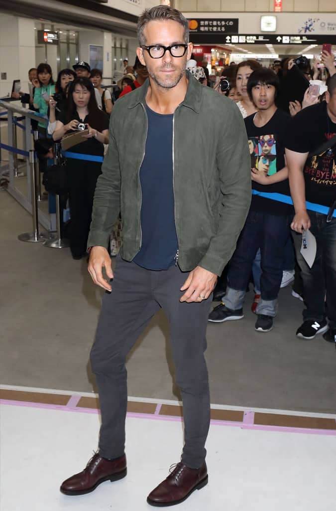 The Best-Dressed Men Of The Week - Ryan Reynolds at Narita International Airport, Japan