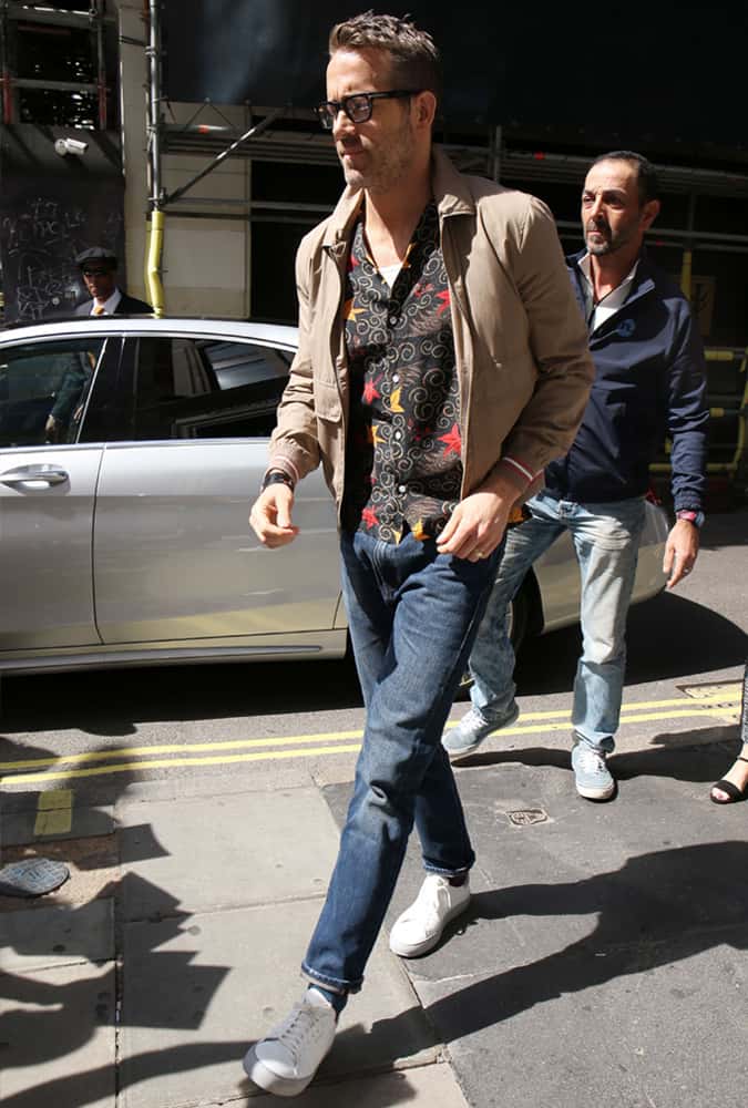 Ryan Reynolds at Kiss 100 studios, London