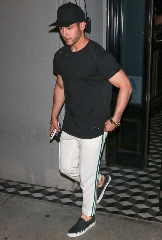 Nick Jonas at Craig's Restaurant, Los Angeles
