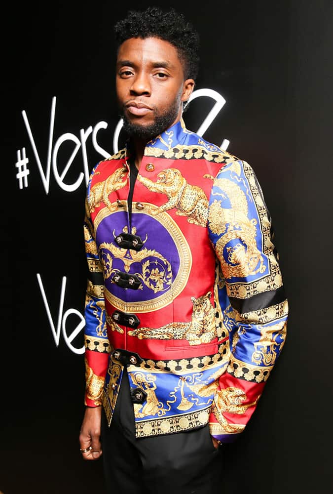 Chadwick Boseman at Versace Afterparty, Met Gala, New York