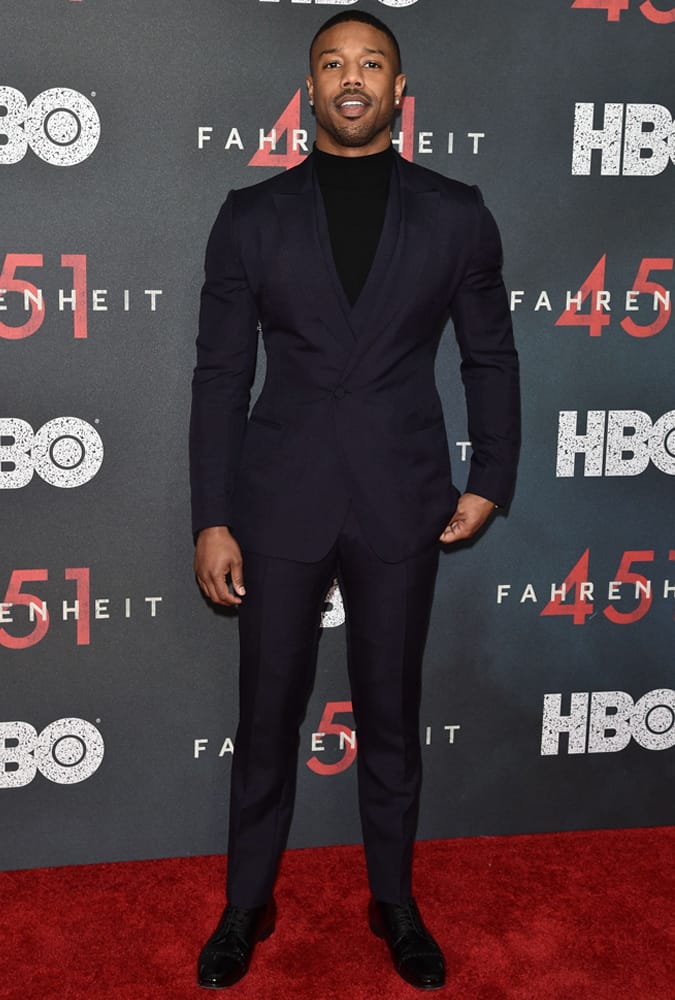 Michael B. Jordan at Fahrenheit 451' Premiere, New York