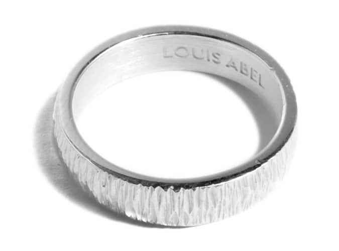 Louis Abel Altair Scratched Silver ring