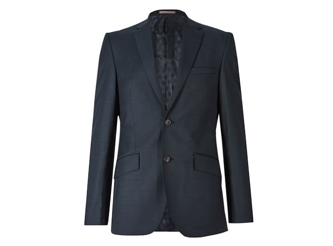 M&S Collection Luxury Navy Tailored Fit Wool Jacket