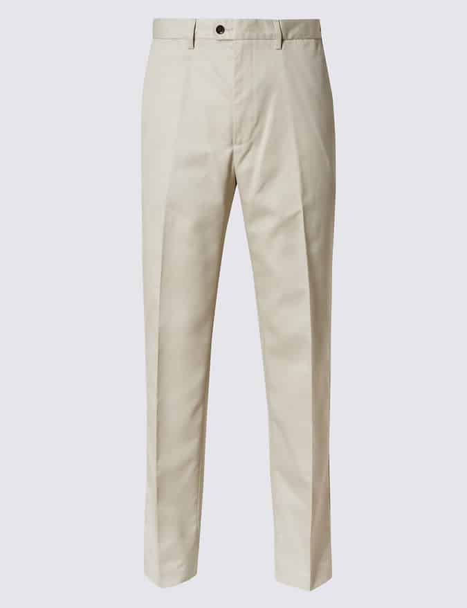 Tailored Fit Pure Cotton Chinos