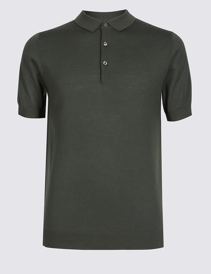 Pure Merino Wool Polo