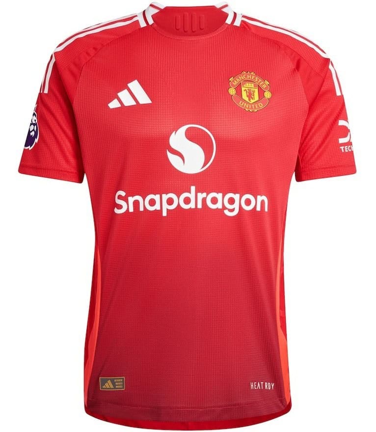 Manchester United x adidas Home Authentic Patch Jersey