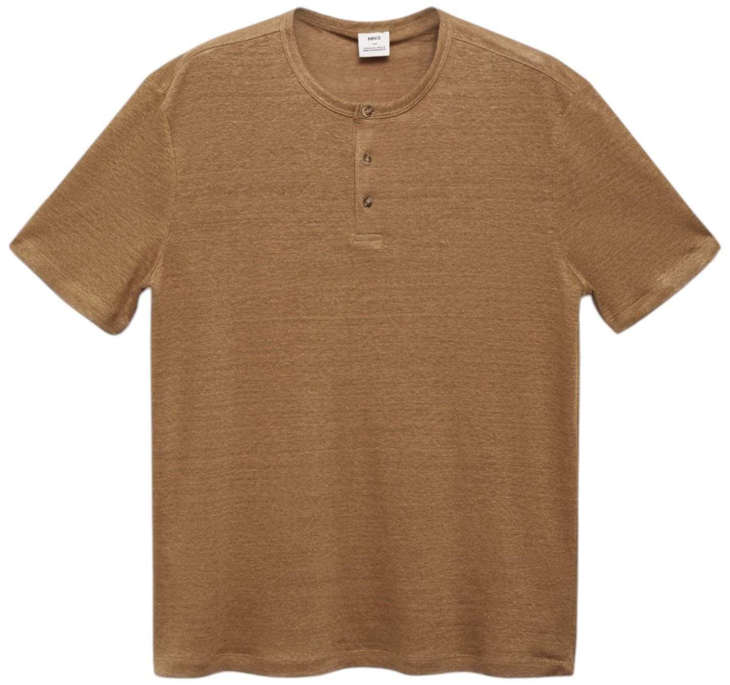Mango Slim-Fit Linen-Blend T-Shirt