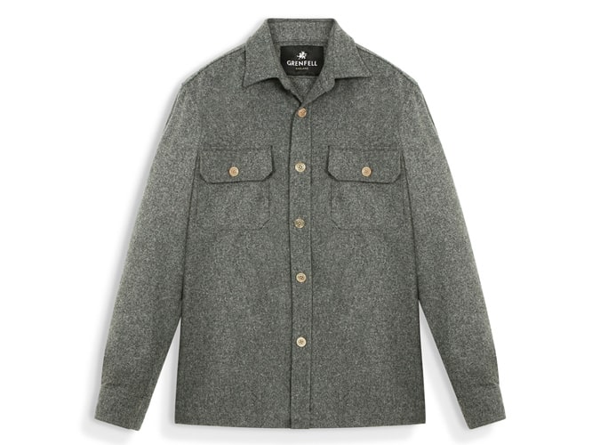 Grenfell Merino Grey Overhsirt