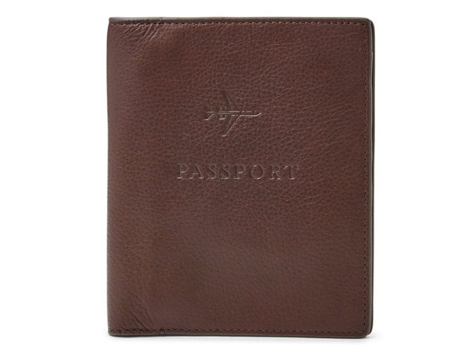 LEATHER RFID PASSPORT CASE