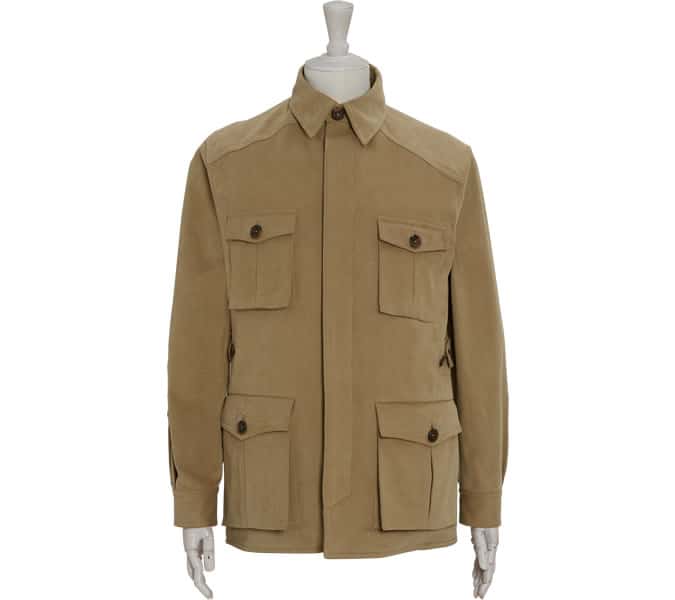Anderson & Sheppard HEAVY DRILL COTTON TRAVEL JACKET