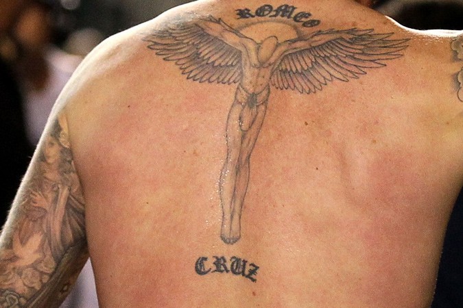David Beckham Guardian Angel Tattoo