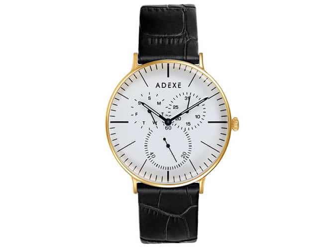 Adexe THEY Grande Black And Gold Watch