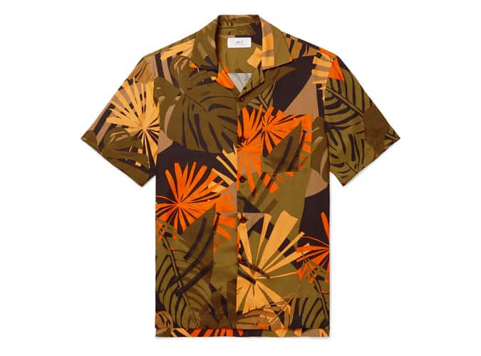 Mr P. Camp-Collar Printed Woven Shirt