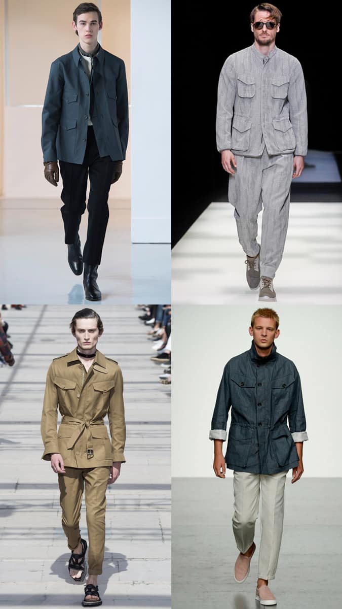 Runway images featuring the field jacket