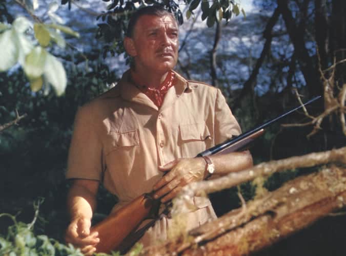 Clark Gable wearing a safari jacket