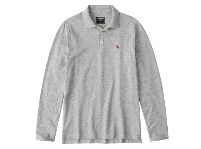 Abercrombie & Fitch Long Sleeve Polo Shirt