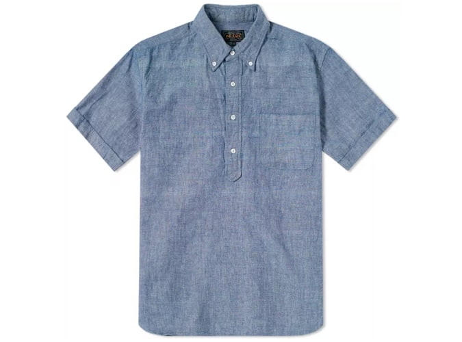 BEAMS PLUS POPOVER CHAMBRAY SHIRT