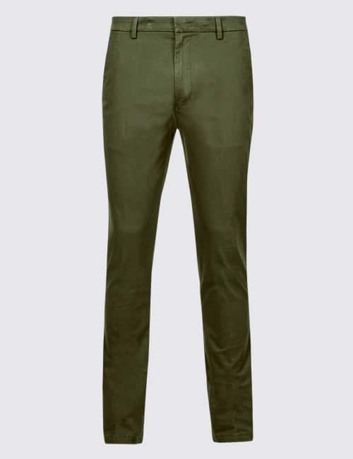 M&S COLLECTION Skinny Fit Cotton Rich Chino