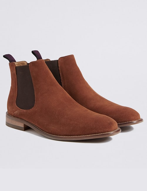 M&S COLLECTION LUXURY Suede Chelsea Boots