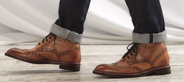 shimmer brown dress ETERNITY 745 Brown leather lace-up ankle boots – Fiorentini + Baker main image 0