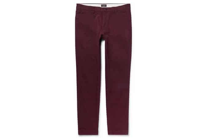 CLUB MONACO Connor Slim-Fit Cotton-Blend Twill Chinos