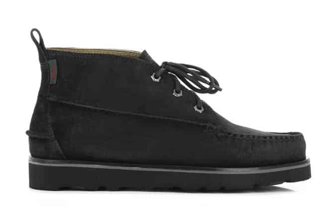 RANGER WEDGE MID BOOT IN BLACK WAXY SUEDE