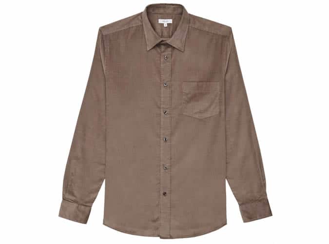 RACER CORDUROY SHIRT TAUPE