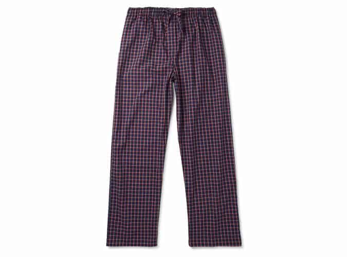 DEREK ROSE Checked Cotton Pyjama Trousers