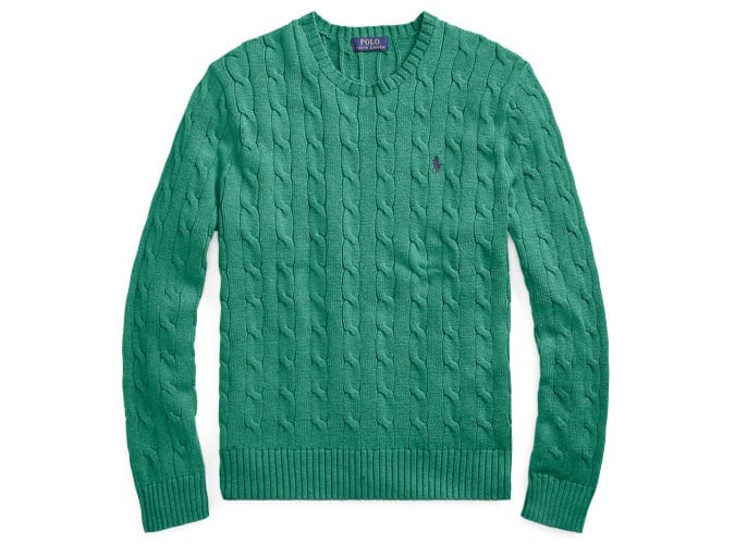 Cable-Knit Cotton Sweater